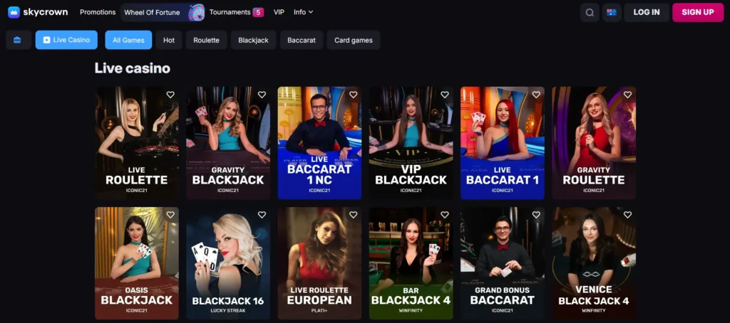 SkyCrown Live Casino